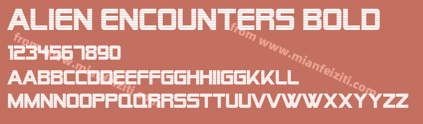 Alien Encounters Bold预览图1