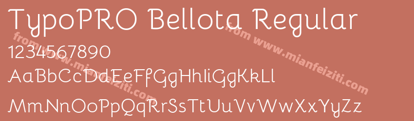 TypoPRO Bellota Regular预览图1