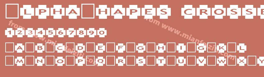 Alpha Shapes crosses预览图1
