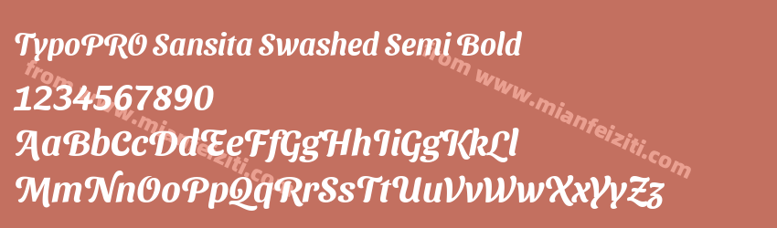TypoPRO Sansita Swashed Semibold预览图1