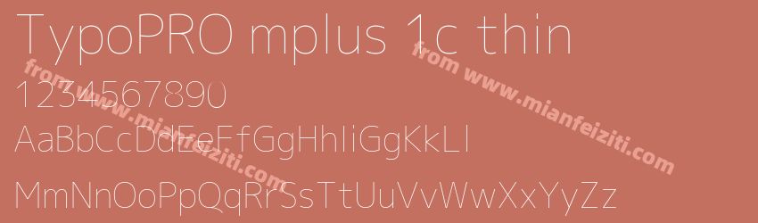 TypoPRO mplus 1c thin预览图1