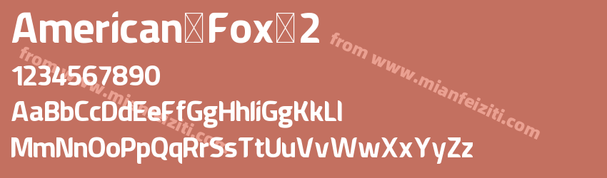American Fox Regular预览图1