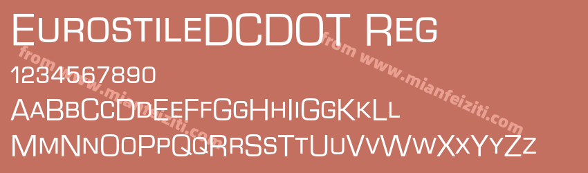 EurostileDCDOT Reg预览图1