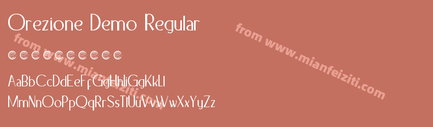 Orezione Demo Regular预览图1