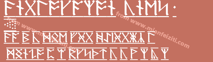 Anglo Saxon Runes 1预览图1