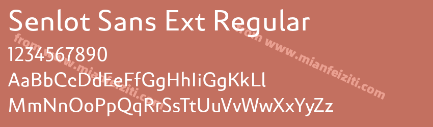 Senlot Sans Ext Regular预览图1