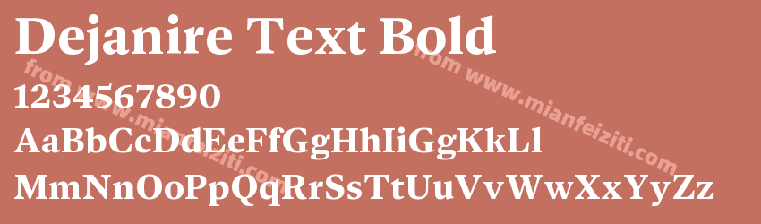 Dejanire Text Bold预览图1