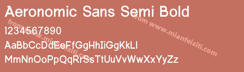 Aeronomic Sans Semibold预览图1