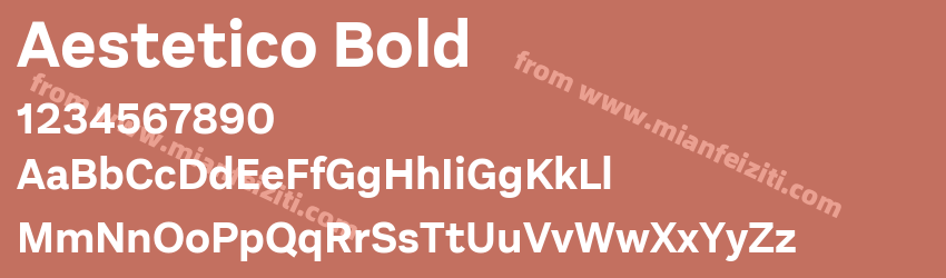 Aestetico Bold预览图1
