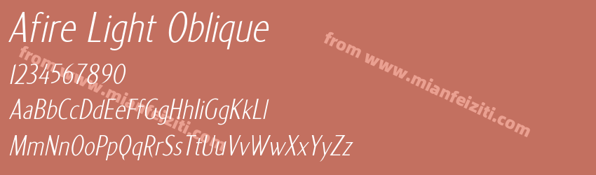 Afire Light Oblique预览图1