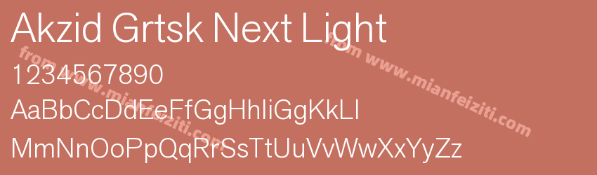 Akzid Grtsk Next Light预览图1