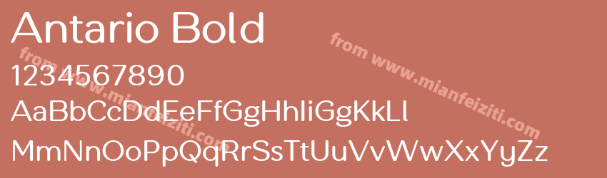Antario Bold预览图1