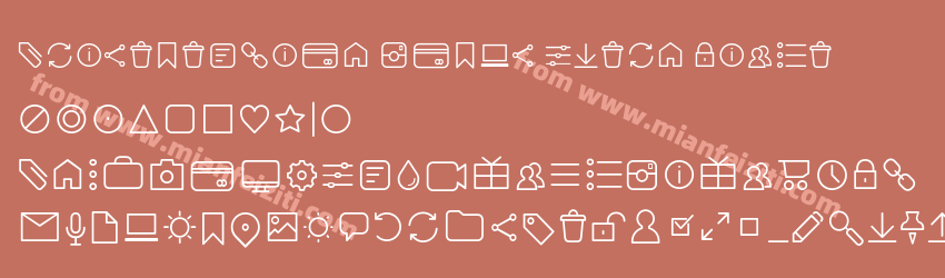 Aristotelica Icons Extra Light预览图1