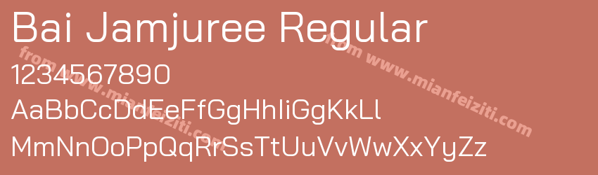 Bai Jamjuree Regular预览图1
