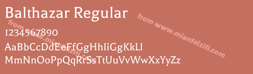Balthazar Regular预览图1