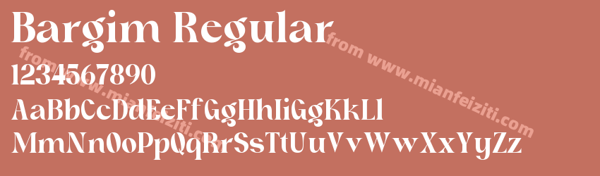 Bargim Regular预览图1