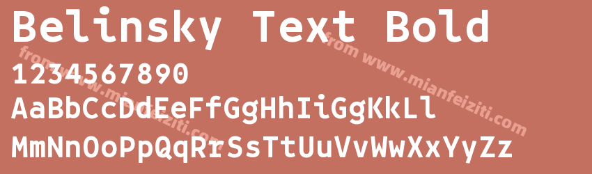 Belinsky Text Bold预览图1