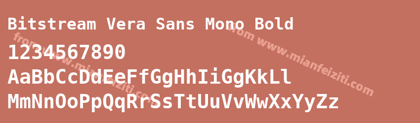 Bitstream Vera Sans Mono Bold预览图1