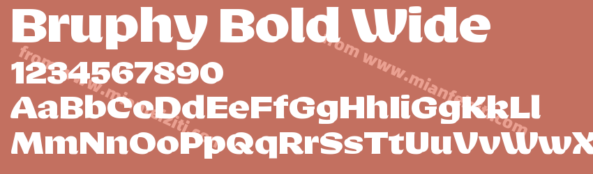 Bruphy Bold Wide预览图1