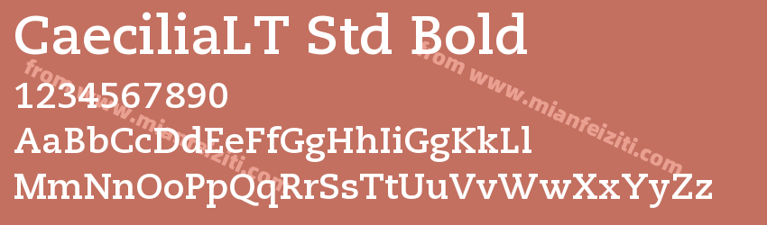 CaeciliaLT Std Bold预览图1