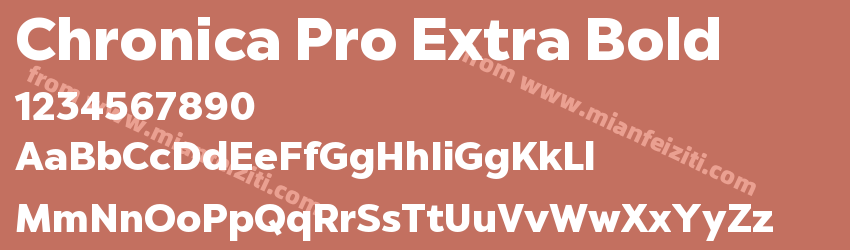 Chronica Pro Extra Bold预览图1