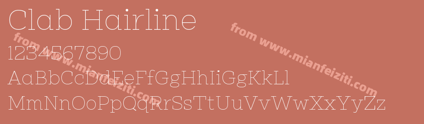 Clab Hairline预览图1
