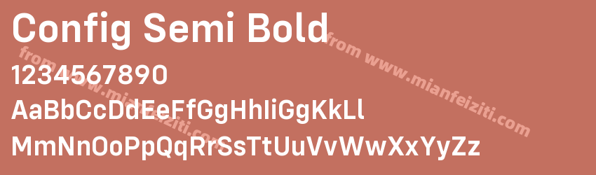 Config Semi Bold预览图1