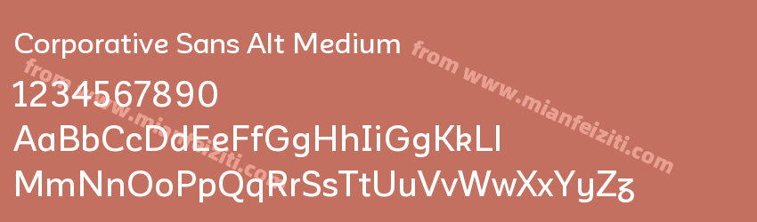 Corporative Sans Alt Medium预览图1