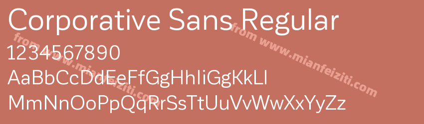Corporative Sans Regular预览图1