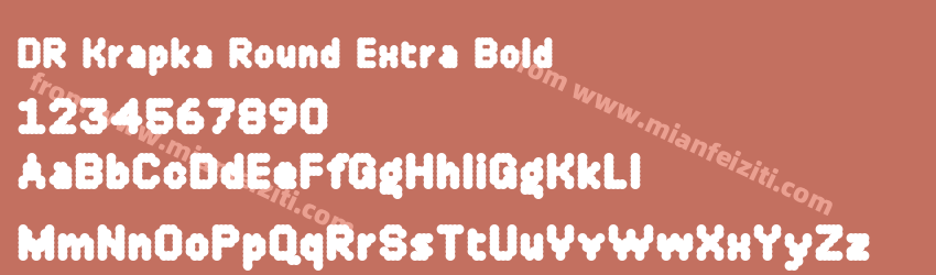 DR Krapka Round Extra Bold预览图1