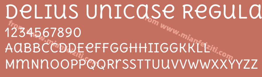 Delius Unicase Regular预览图1