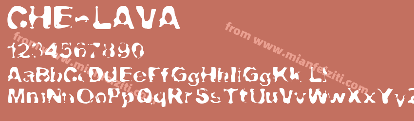 CHE-LAVA字体预览