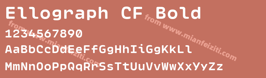 Ellograph CF Bold预览图1