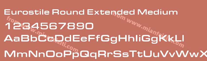 Eurostile Round Extended Medium预览图1
