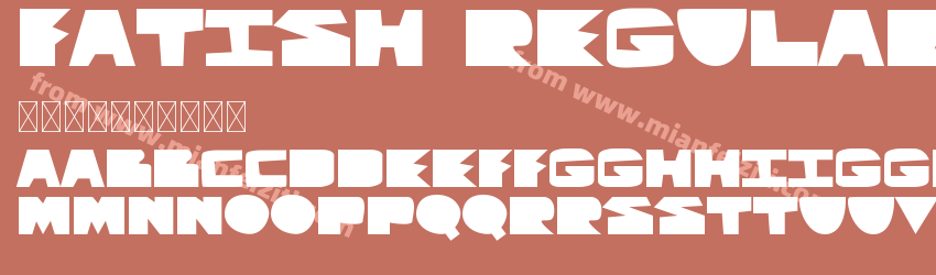 Fatish Regular预览图1