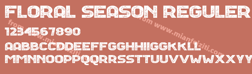 Floral Season Reguler预览图1