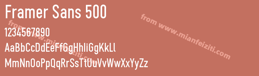 Framer Sans 500预览图1