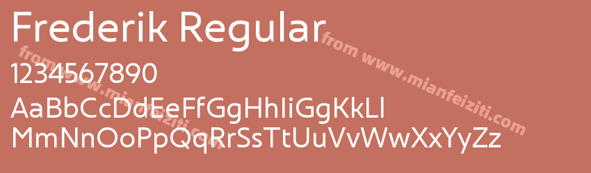 Frederik Regular预览图1