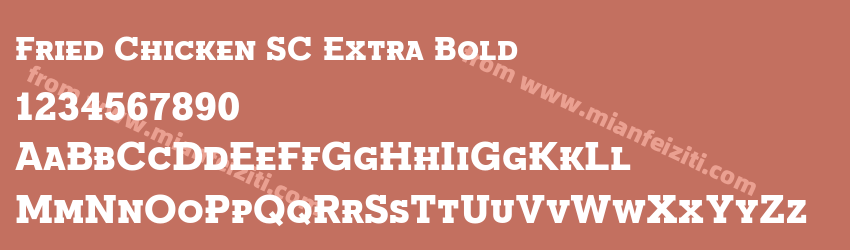 Fried Chicken SC Extra Bold预览图1