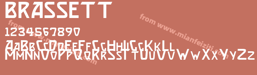 BRASSETT字体预览