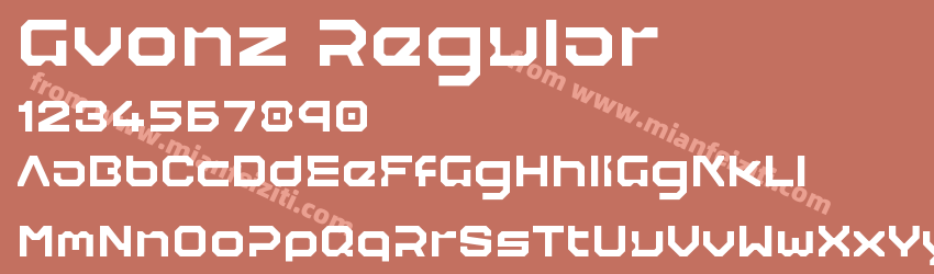 Gvonz Regular预览图1