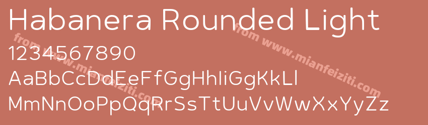Habanera Rounded Light预览图1