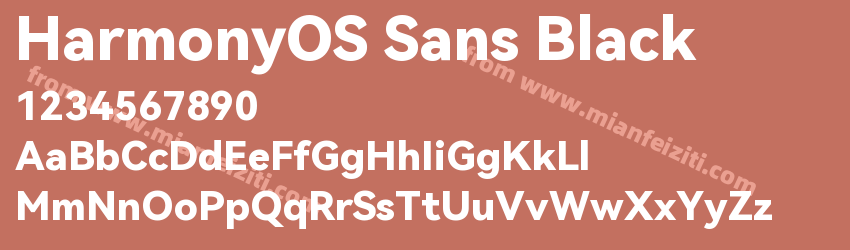 HarmonyOS Sans Black预览图1