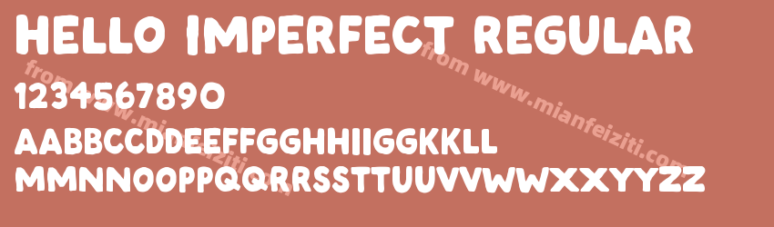 Hello Imperfect Regular预览图1