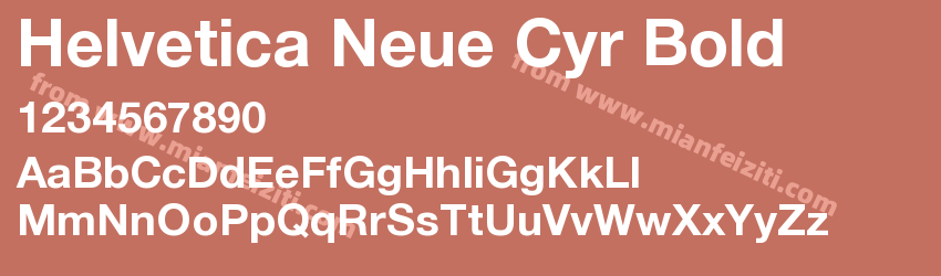 Helvetica Neue Cyr Bold预览图1