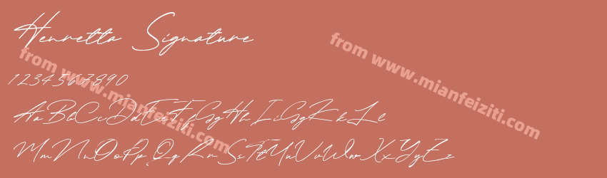 Henretta Signature预览图1