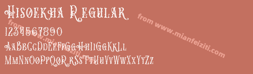 Hisoekha Regular预览图1