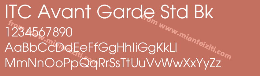 ITC Avant Garde Std Bk预览图1