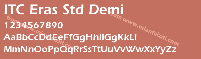 ITC Eras Std Demi预览图1