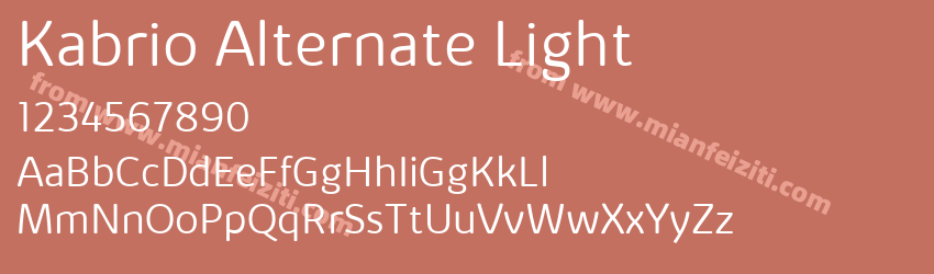 Kabrio Alternate Light预览图1